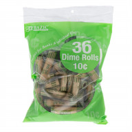 BAZIC Dime Coin Wrappers (36/Pack)