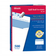 BAZIC #10 Self-Seal Security Envelopes (500/Box)