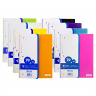 BAZIC W/R 70 Ct. 1-Subject Poly Cover Spiral Notebook