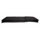 Sunbrella Designer Chaise Lounge Cushions- Knife Edge 2 Pk. Canvas Black