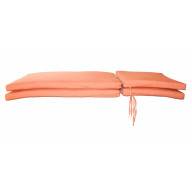 Sunbrella Designer Chaise Lounge Cushions- Knife Edge 2 Pk. Spectrum Cayenne