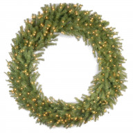 60in. Norwood Fir Deluxe Wreath with Clear Lights