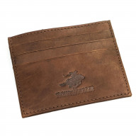Winchester San Antonio RFID Mens Brown Wallet - Card Case - Full Grain Leather