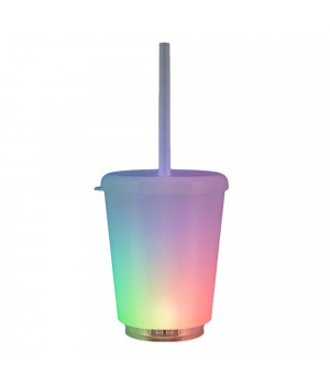 12 oz Mini Opaque Acrylic Tumbler with Lid and Straw