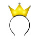 3 Jeweled Yellow Princess Crown Headbands