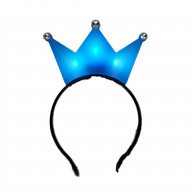 3 Jeweled Blue Princess Crown Headbands