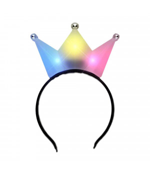 3 Jeweled Multicolor Princess Crown Headbands