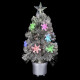 Silver Mini Christmas Tree with Color Changing Lights Light Up Christmas Decoration