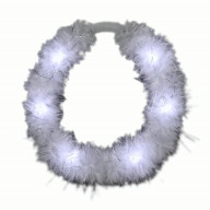 LED White Feather Angel Halo Crown Headband