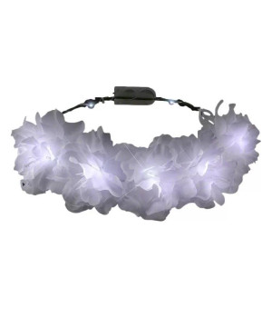 Light Up Floral Princess Cool White Fairy Halo Crown