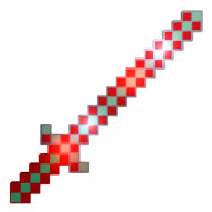 LED Pixelated Christmas Warrior Sword