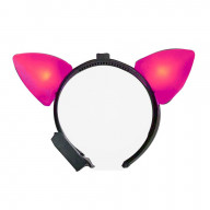 Light Up Pink Cat Ears Headband