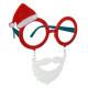 Unlit Moustache Santa Sunglasses