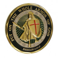Put on the Whole Armor of God Christian Gold Plated Coin