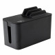 CableBox Mini Station Black w Organization Lid and Surge Protector