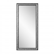Midnight Silver Framed Floor Leaning Tall Mirror 33''x 72''