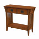 Butler Specialty Company Larina Burl 2- Drawer Console Table, Medium Brown