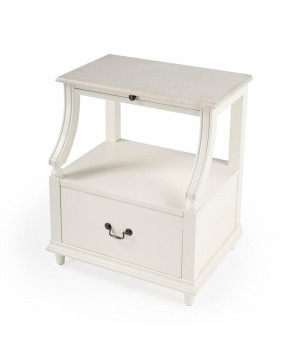 Butler Specialty Company, Mabel Marble Nightstand, White