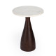 Butler Specialty Company, Julia Marble Pedestal End Table, Brown