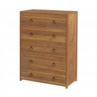 Butler Specialty Company Lark Natural 5 Drawer Dresser, Light Brown