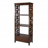 Butler Specialty Company, Lorena 30W 3- Tier Etagere with Storage Drawer, Brown