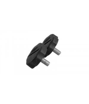 ACCESSORIES UNLIMITED - ONE PAIR OF 5MM REPLACEMENT BLACK PLASTIC SIDE KNOBS