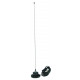 ACCESSORIES UNLIMITED - 3 FOOT BLACK LOW PROFILE MAGNETIC MOUNT CB ANTENNA WITH 15' COAX