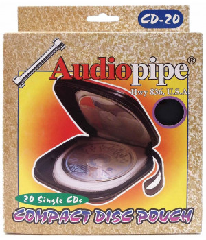 AUDIO PIPE 20 CD CARRYING CASE ( BLACK )