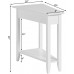 Convenience Concepts American Heritage Wedge End Table, White ( Pack of 2 )