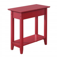 American Heritage Flip Top End Table with Shelf