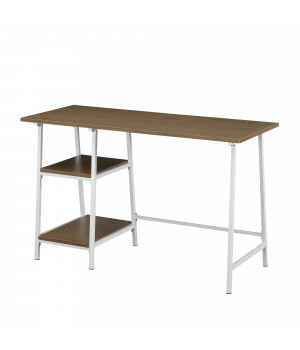 Designs2Go Trestle Wood Metal Desk with Removable Shelves