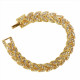 Gold Crystal Rhinestone Chevron Tennis Bracelet