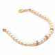 Fashion Jewelry Gold Plating Faux Pearl Link Bracelet