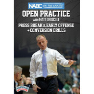 NABC ON THE COURT OPEN PRACTICE WITH MATT DRISCOLL: PRESS BREAK and EARLY OFFENSE + CONVERSION DRILLS