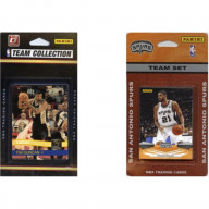 NBA San Antonio Spurs 2 Different Licensed Trading Card Team Sets