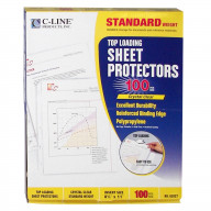 Standard Weight Polypropylene Sheet Protector, clear, 11 x 8 1/2, 100/BX, 62027