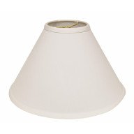 Slant Deep Cone Hardback Lampshade with Washer Fitter, White
