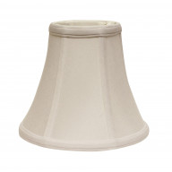 Slant Bell Softback Lampshade with Washer Fitter, Snow