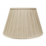 Slant Linen Box Pleat Softback Lampshade with Washer Fitter, Oatmeal