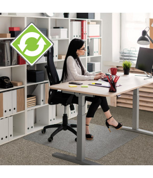 Ecotex Enhanced Polymer Rectangular Chair Mat for Carpets up to 3/8