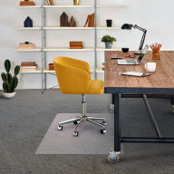 Advantagemat Phthalate Free Vinyl Rectangular Chair Mat for Carpets up to 1/4