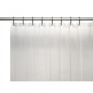 Peva shower curtain liner, 6 gauge with metal grommets in Super Clear