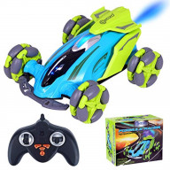 Contixo SC4 2.4GHz Remote Control Car with 360 Rotating, Blue Smoke, One-Key Demonstration, One-Key Programming, Realistic Sounds & Lights, High Performance RC Car for Boys and Girls