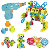 Contixo ST3 223 Piece Stem Toys Kit, Building Toys, Educational Toys, Construction Engineering Building Blocks Learning Set for Boys & Girls, Creative Games & Fun Activity, Toddler Toys for Learning