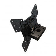 Ceiling mount box and VESA screen adapter assembly for 32 to 55+ screens
