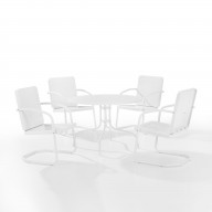 Bates 5Pc Outdoor Dining Set - White Gloss