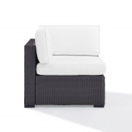 Biscayne Corner Chair With White Cushions