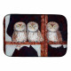 Owls by Ferris Hotard Dish Drying Mat