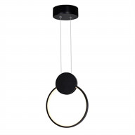 Pulley 8 in LED Black Mini Pendant
