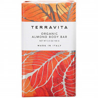 Terravita Organic, Vegan, & Gluten-Free Body Bar Soap, Almond, 100 Gram
